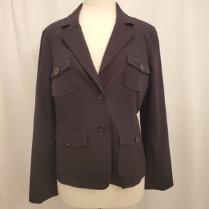 Studio 4 Pocket Black Blazer NWOT Sz 10